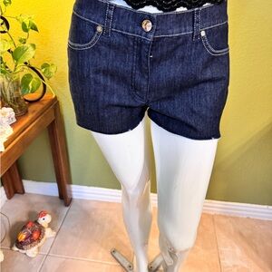 Escada Dark Blue Jean Shorts